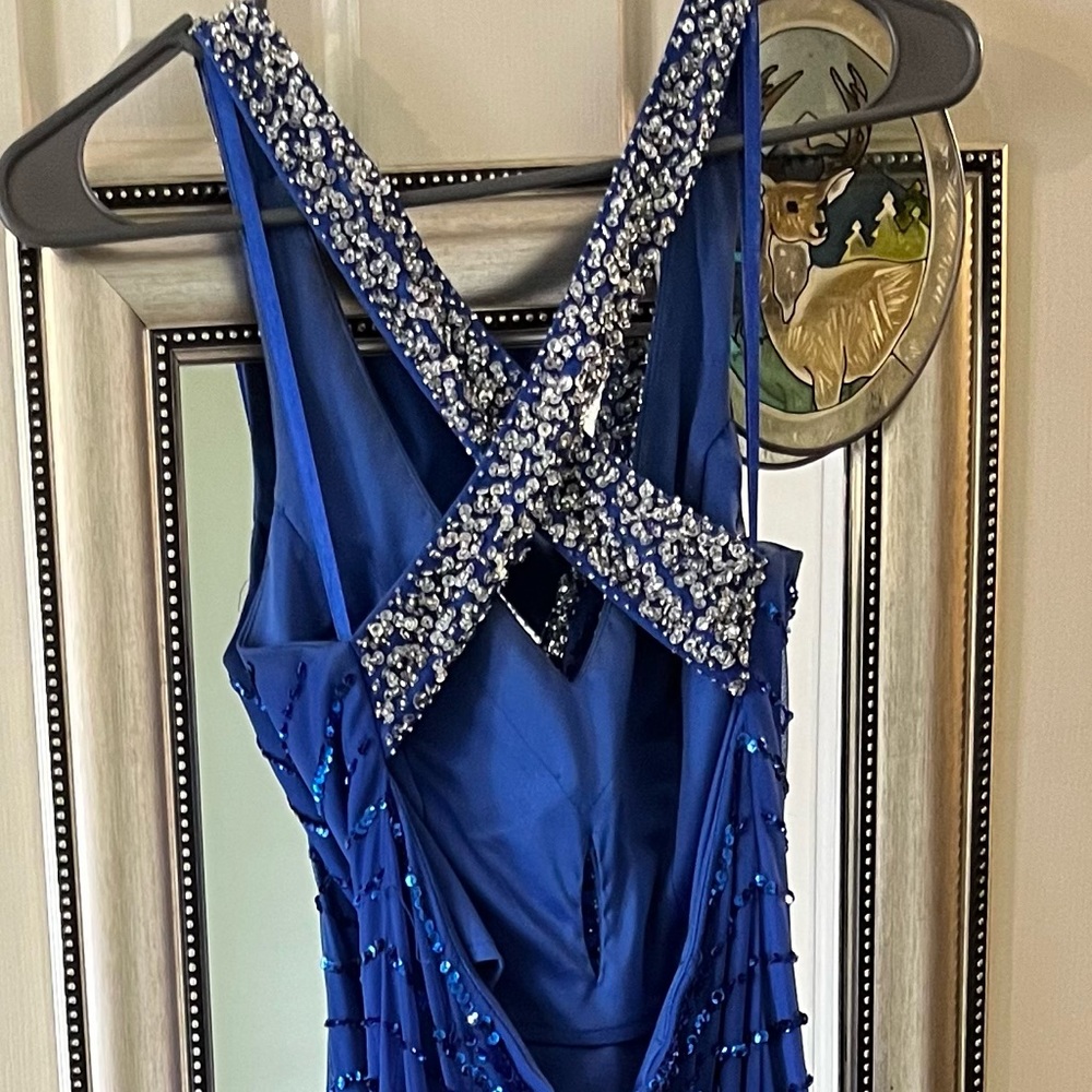 Blue prom dress